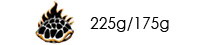225g/175g