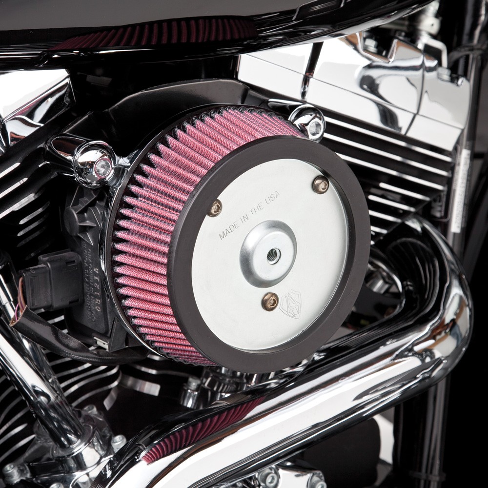 Arlen Ness Big Sucker Stage I Air Filter Kit Plain Backing Red Filter 18505 FortNine Canada