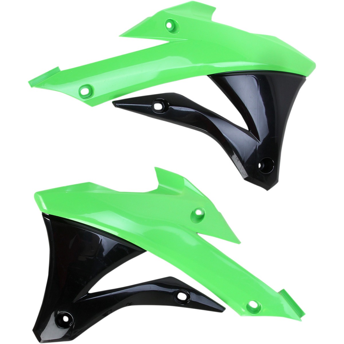 Acerbis Radiator Shrouds Green/Black 2374071089 FortNine Canada