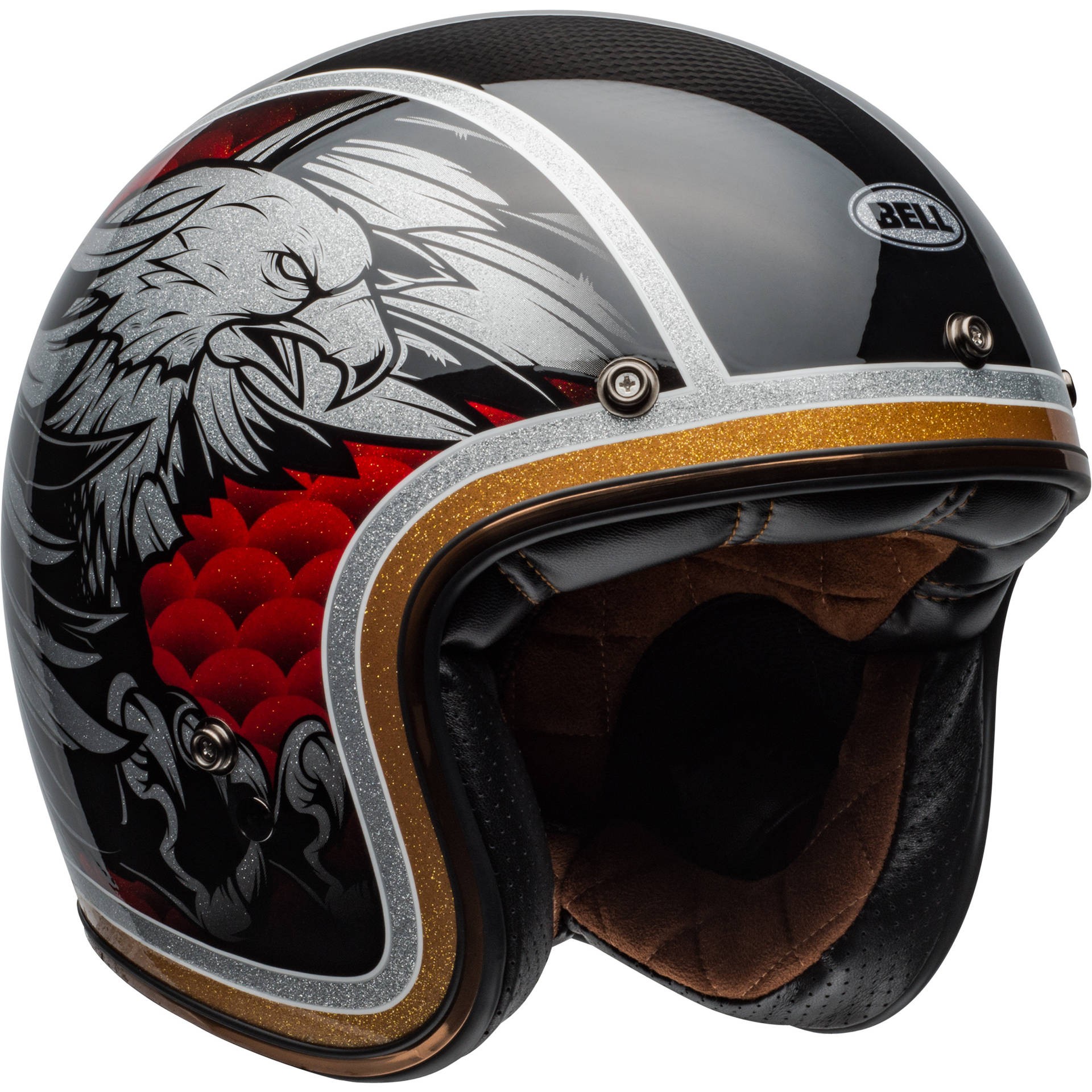 Bell Custom 500 Carbon Osprey Helmet - Open Face - Motorcycle Helmets