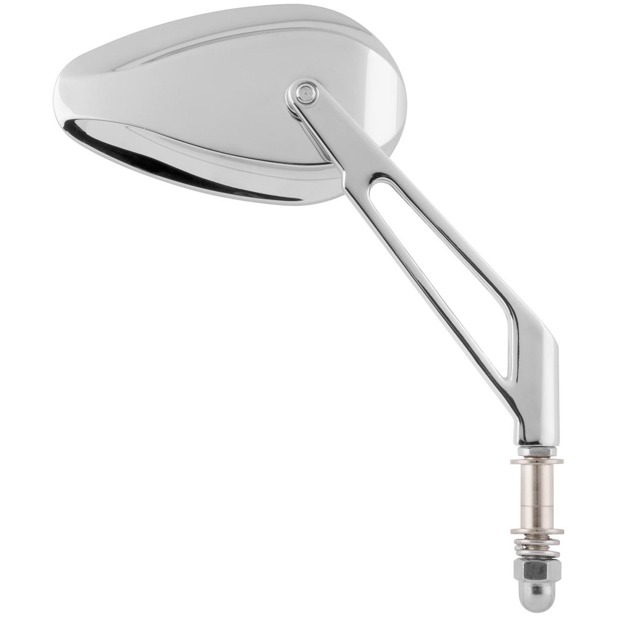 BikeMaster Wedge Stem Mini Teardrop Mirror for Harley Davidson