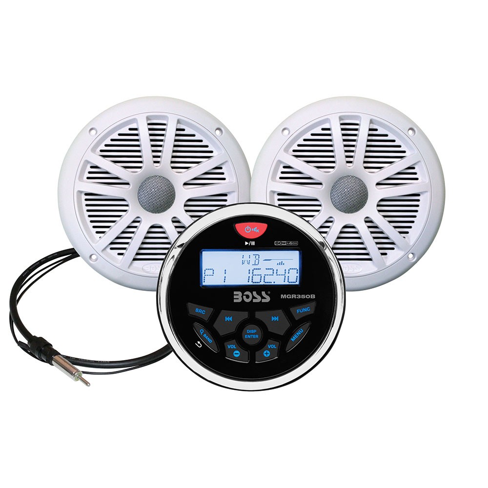 Boss Audio Marine Gauge Radio with 6.5in. 180 Watt Speakers Boss Audio Brands FortNine Canada