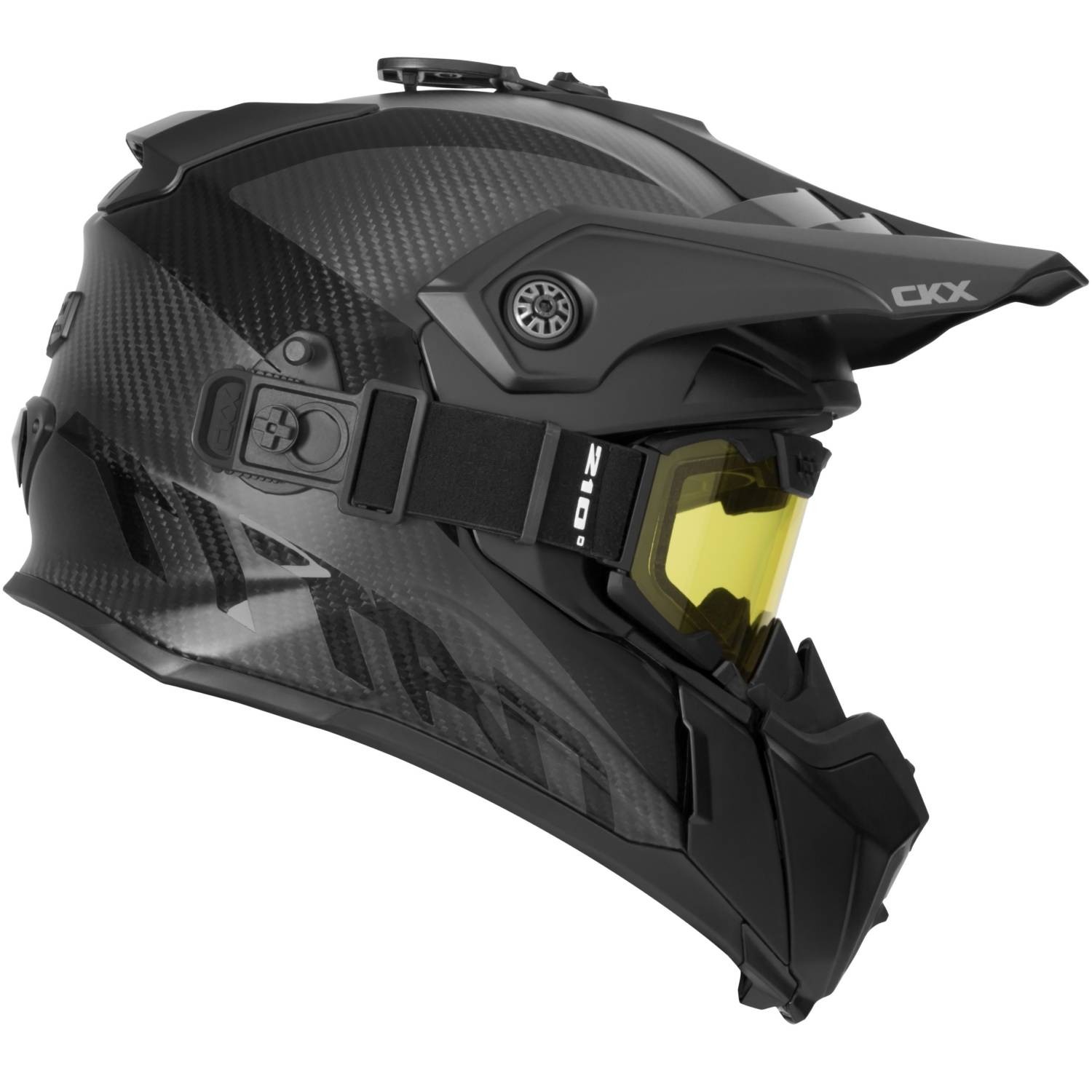 CKX Titan Carbon Snow Helmet Modular / FlipUp Helmets Snowmobile