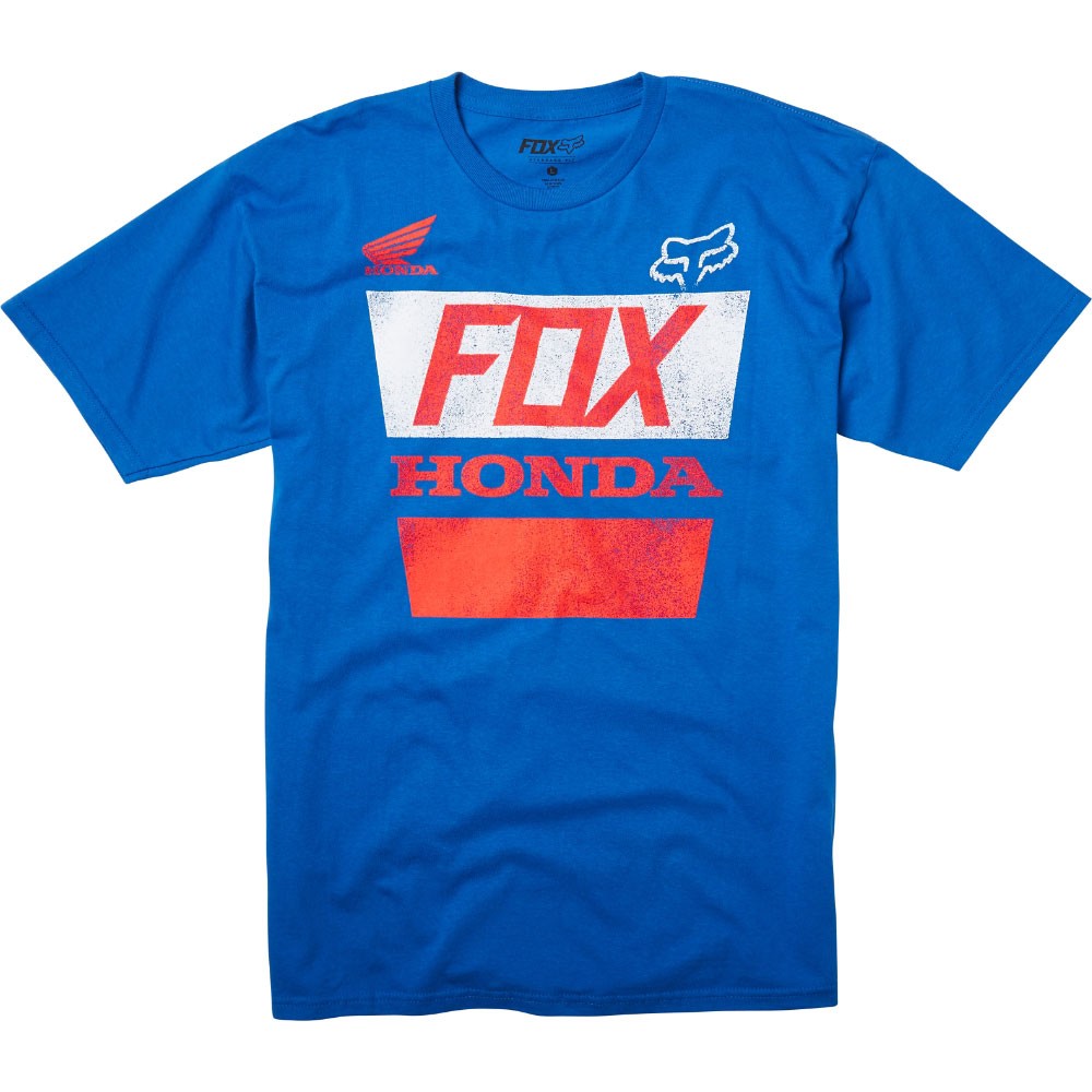Fox Racing Honda Distressed T-Shirt - Shirts - Clothing - Casual ...