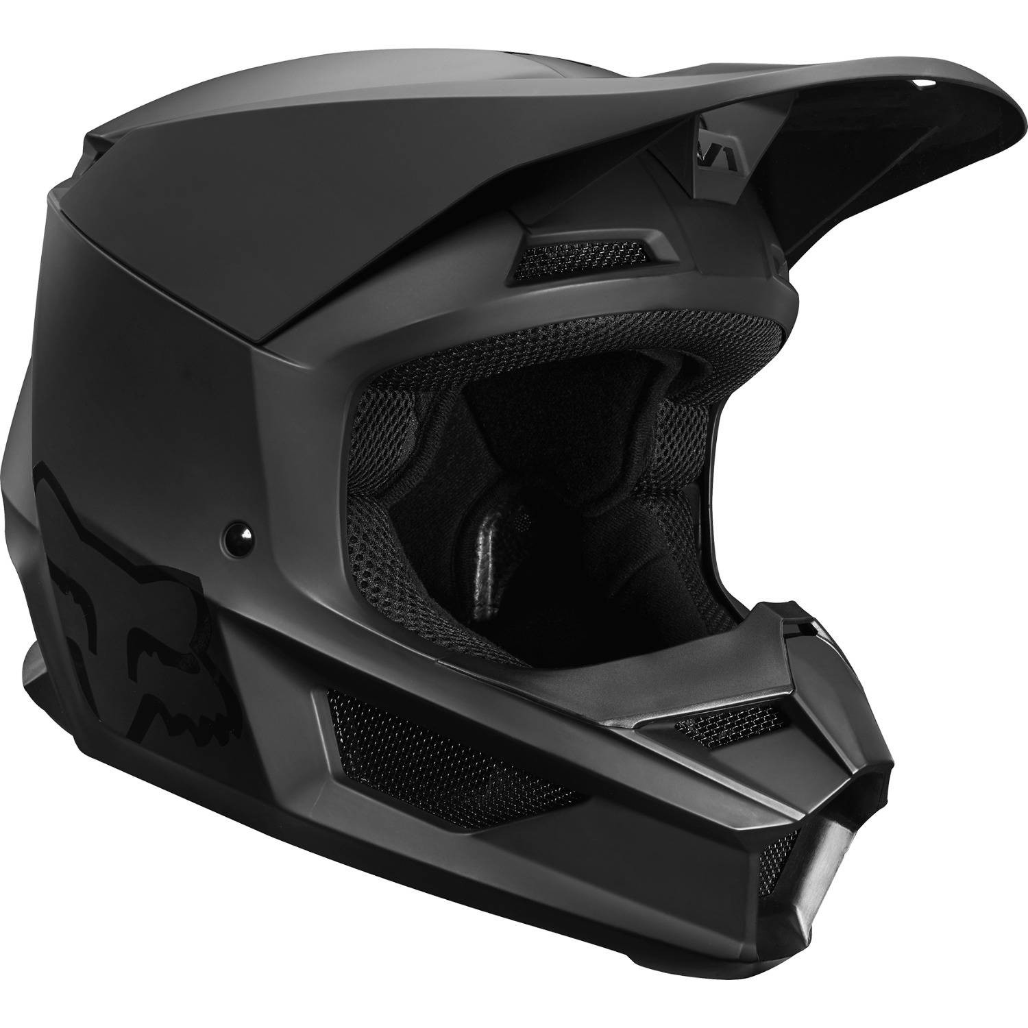 Fox Racing Youth V1 Solid Helmet - Helmets - Dirt Bike | FortNine Canada
