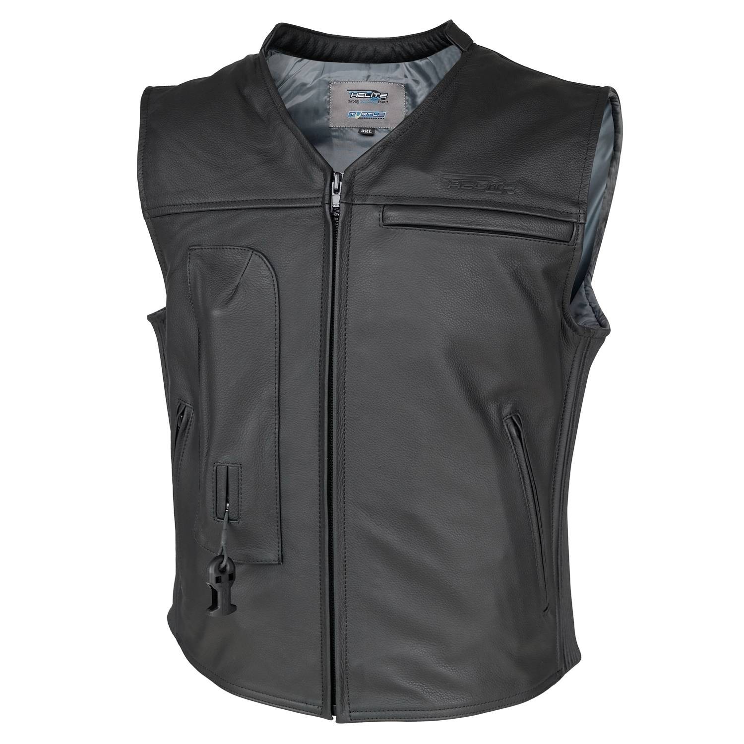 Helite Custom Leather Airbag Vest Air Bags Protection Motorcycle
