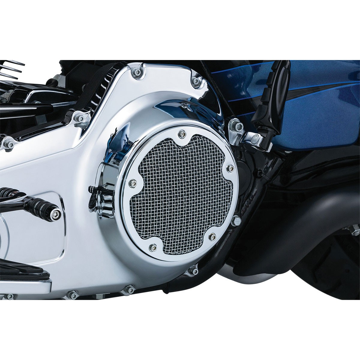 Kuryakyn Mesh Derby Cover Chrome 6526 Kuryakyn Brands FortNine