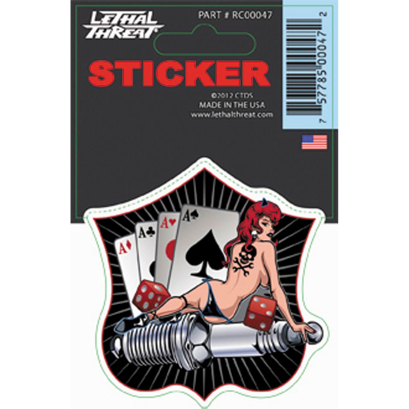 Lethal Threat Sparkplug Pin Up Decals Pack Of 5 Fortnine Canada