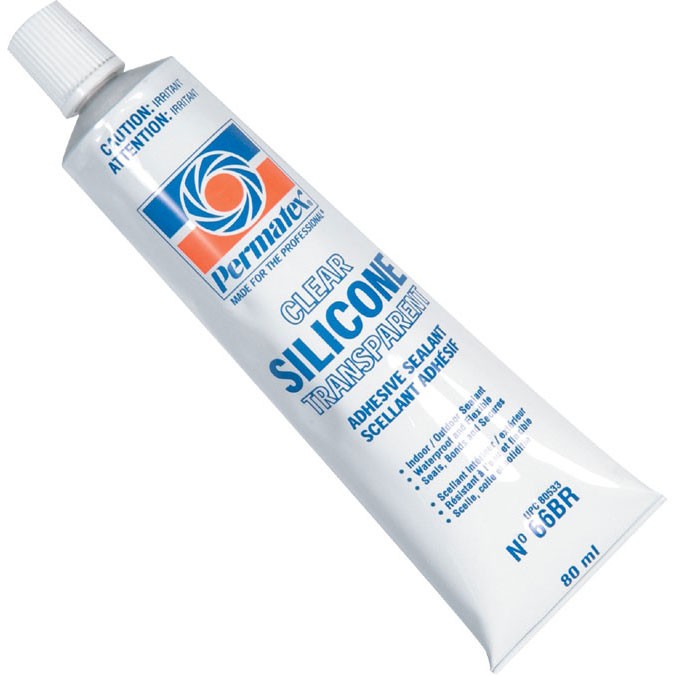 Permatex Clear Silicone Adhesive Sealant FortNine Canada