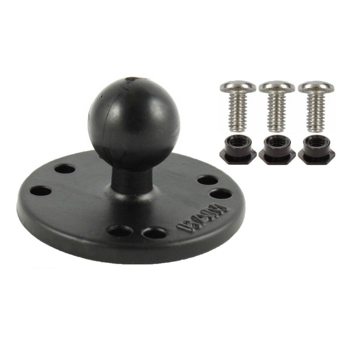 RAM Mounts Round Base (AMPs), 1" Ball & Mounting Hardware for Garmin