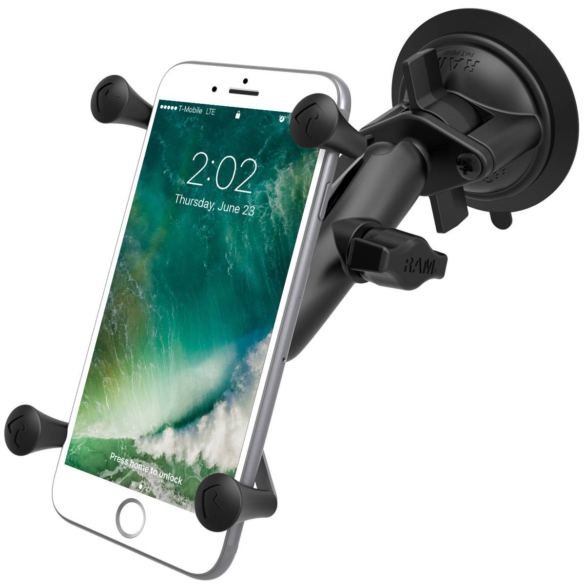 RAM Mounts Twist Lock Suction Cup Mount With Universal X-Grip Large ...