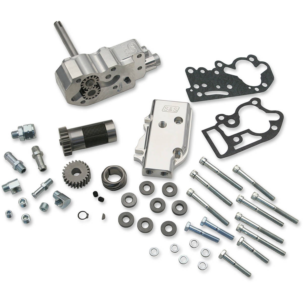 S&S Cycle Billet Oil Pump Kit with Gears & Shims Universal Cover 31
