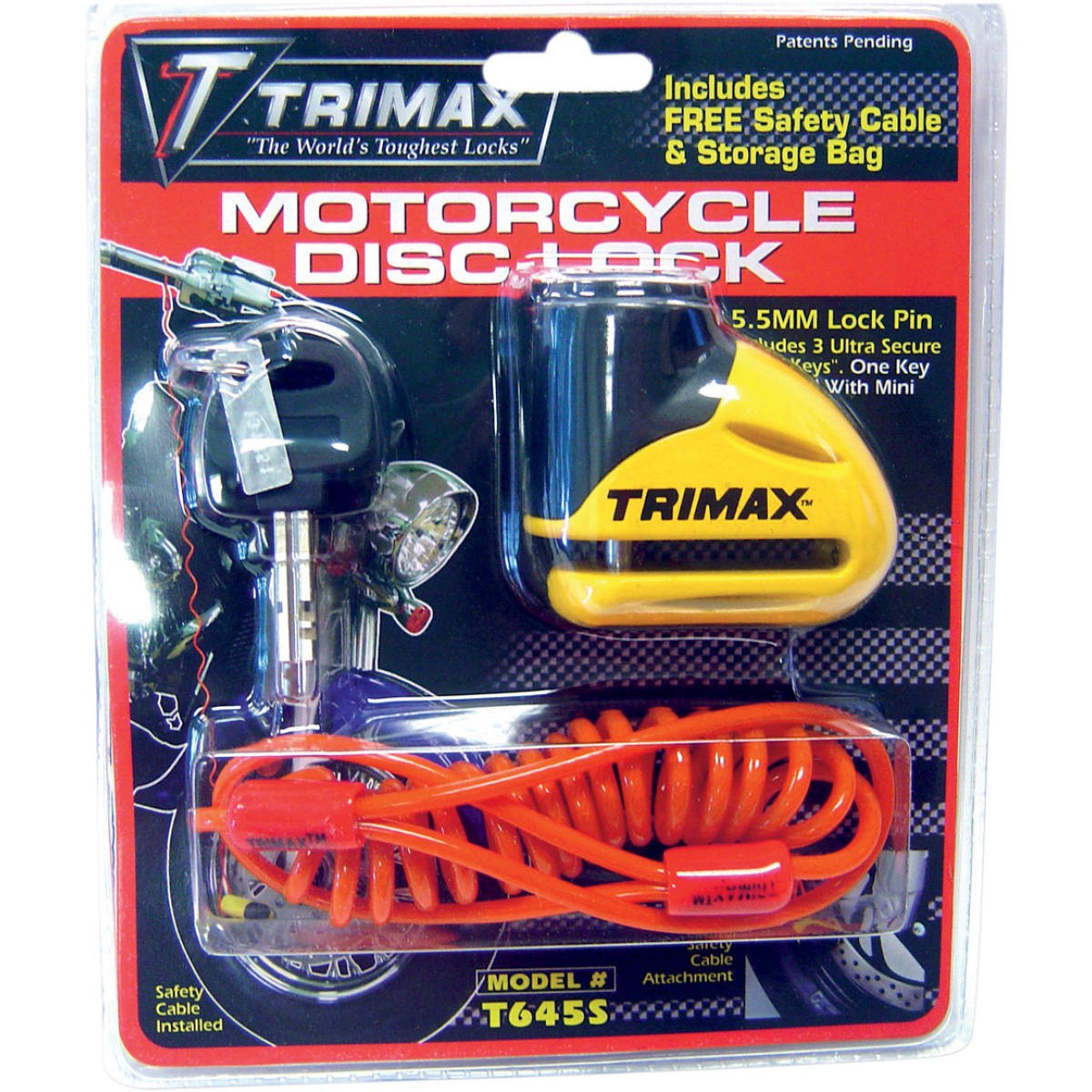 Trimax Motorcycle Disc Lock - Disc Locks - Security - Accessories