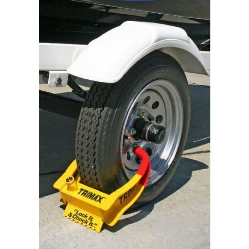 Trimax Universal Wheel Chock Lock Trailer Security Security
