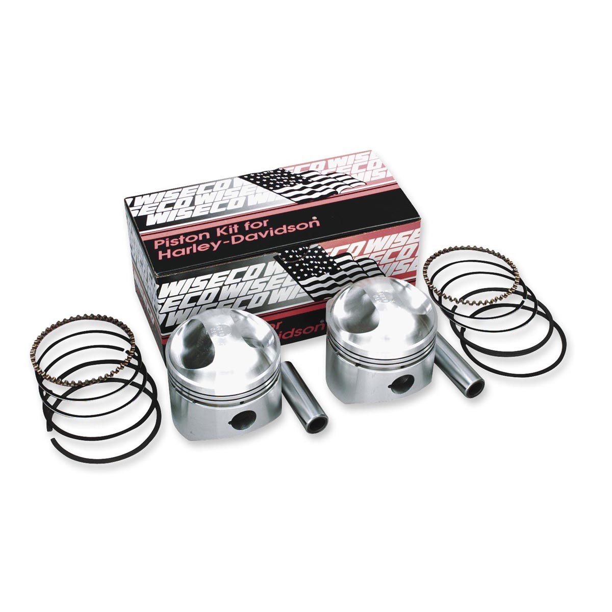 Wiseco Piston Kit Standard Bore / 9.5:1 Compression (73ci., Reverse ...