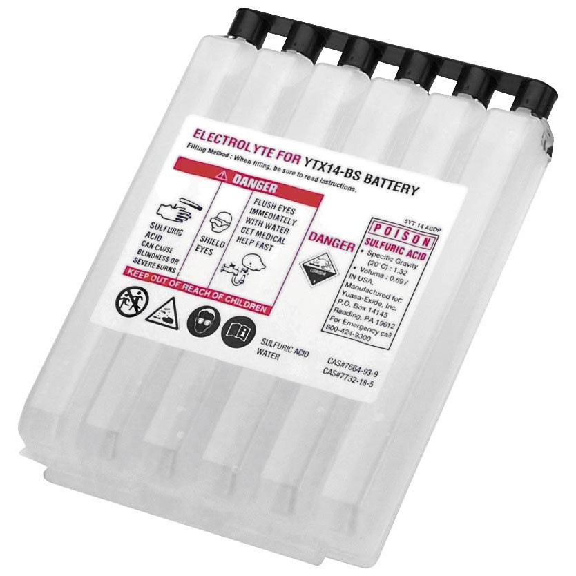 Yuasa Electrolyte Battery Acid for YTX12BS 479911 Yuasa Brands