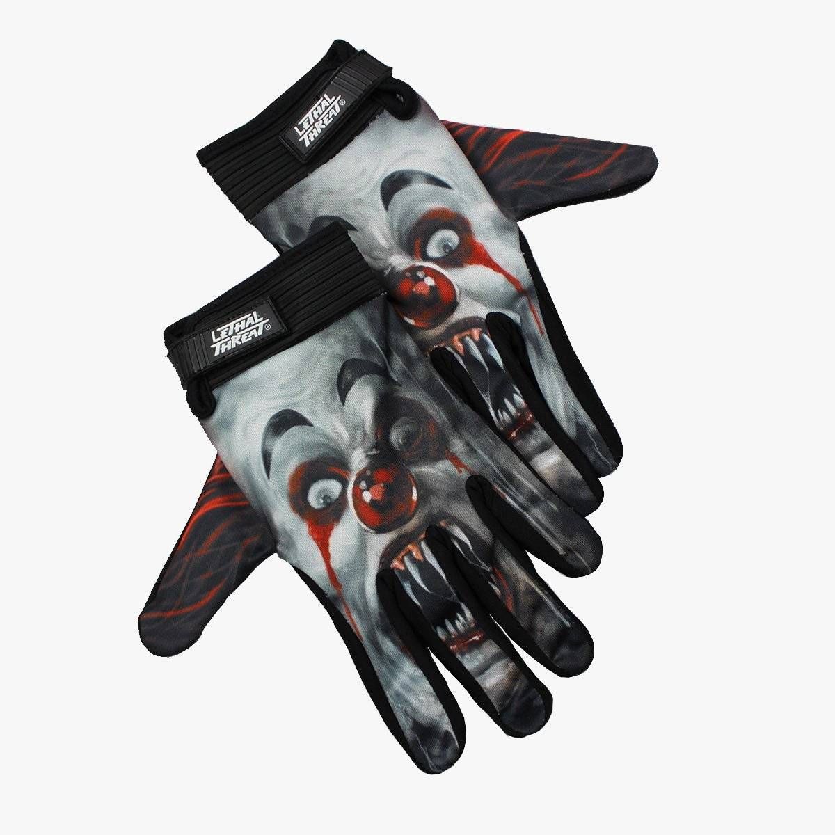 Skull Men Hand Lethal Threat Gloves Black, Medium