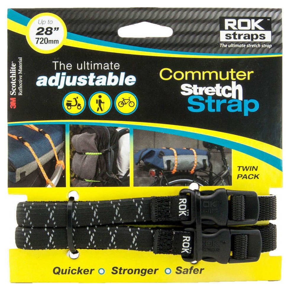 ROK Motorcycle/ATV Adjustable Stretch Straps Heavy Duty 1" x 60