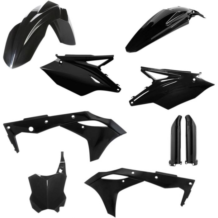 Acerbis Full Plastic Kit Black 2685820001 Kawasaki KX250F 2018 2019