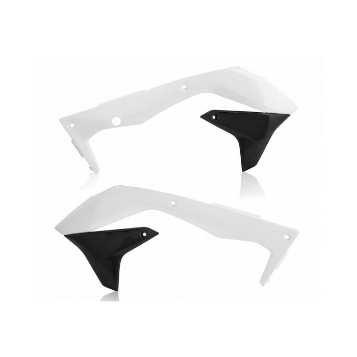 Acerbis Radiator Shrouds White/Black 2449691035 FortNine Canada