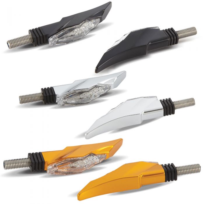 SUPPORT CHROMÉ DE CLIGNOTANTS ARRIÈRES HONDA CHALY CF70