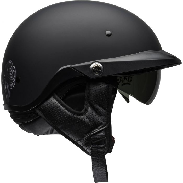 Bell Pit Boss Helmet Flames Matte Black/Gray - Medium 