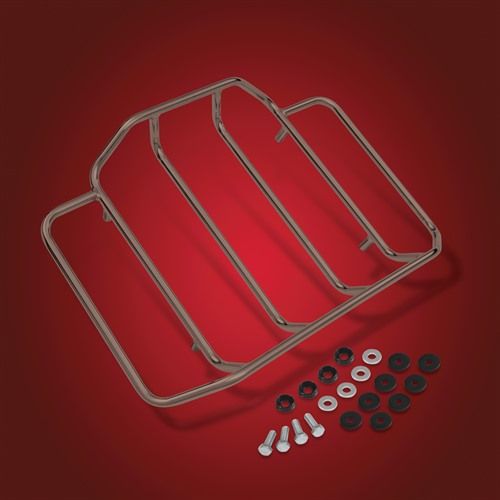 SHOW-CHROME DELUXE TOUR PACK RACK CHROME SMOKE - 91-306SK - View #4