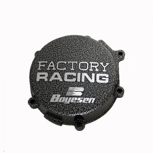 Boyesen Factory Racing Ignition Cover Silver/Black SC10A FortNine Canada