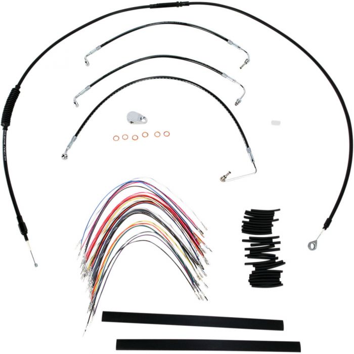 Burly Extended Cable/Brake Line Kit for 13in. Burly Ape Handlebars