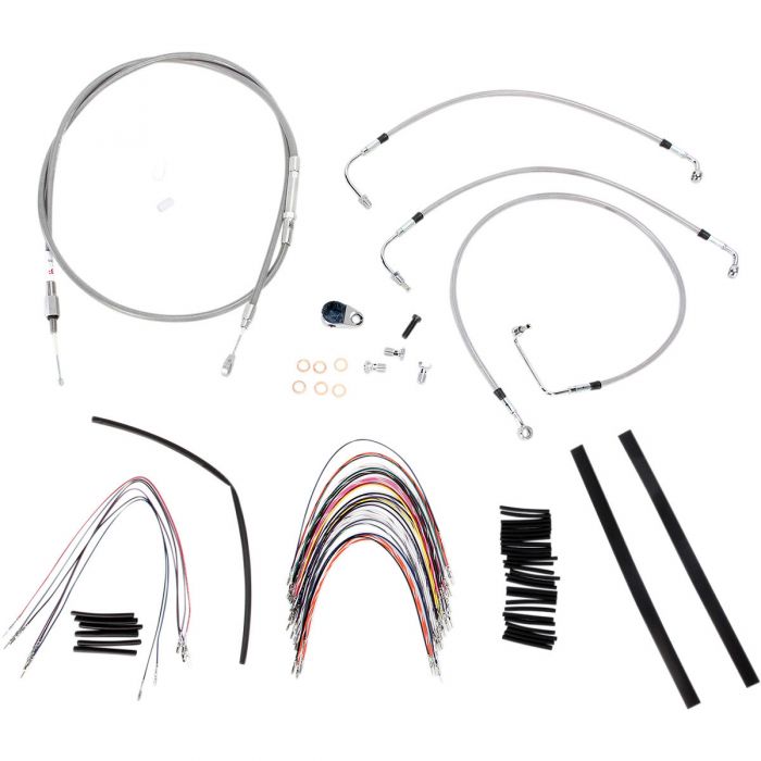 Burly Extended Cable/Brake Line Kit for 14in. Gorilla Handlebars