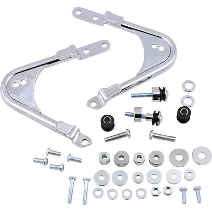 Cobra Tour Pack Detachable Docking Kit Rear Chrome 6022103