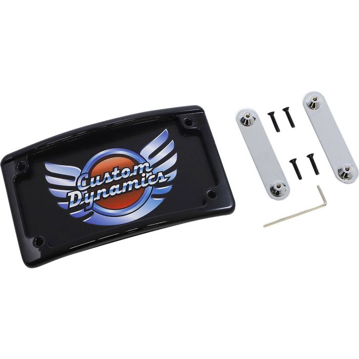 Custom Dynamics Illuminated Radius CVO License Plate Frame Black