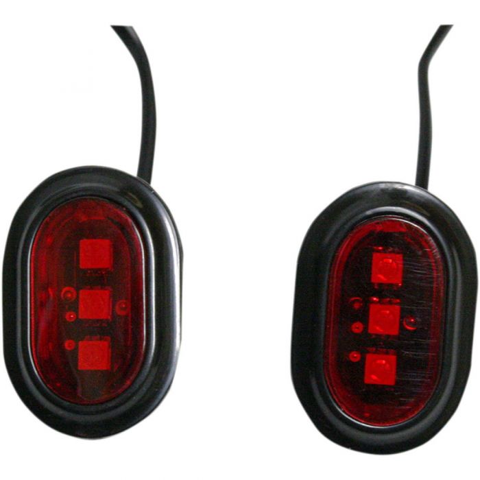 Custom Dynamics Plugz Antenna Hole Fillers Gloss Black Red Lens GEN