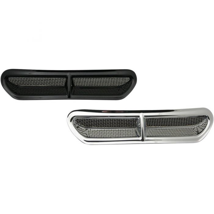 Custom Dynamics Windshield Vent Trim Chrome HDVENTINSERC