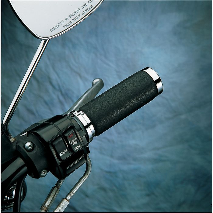 Drag Specialties Textured Black Rubber Grips FortNine Canada