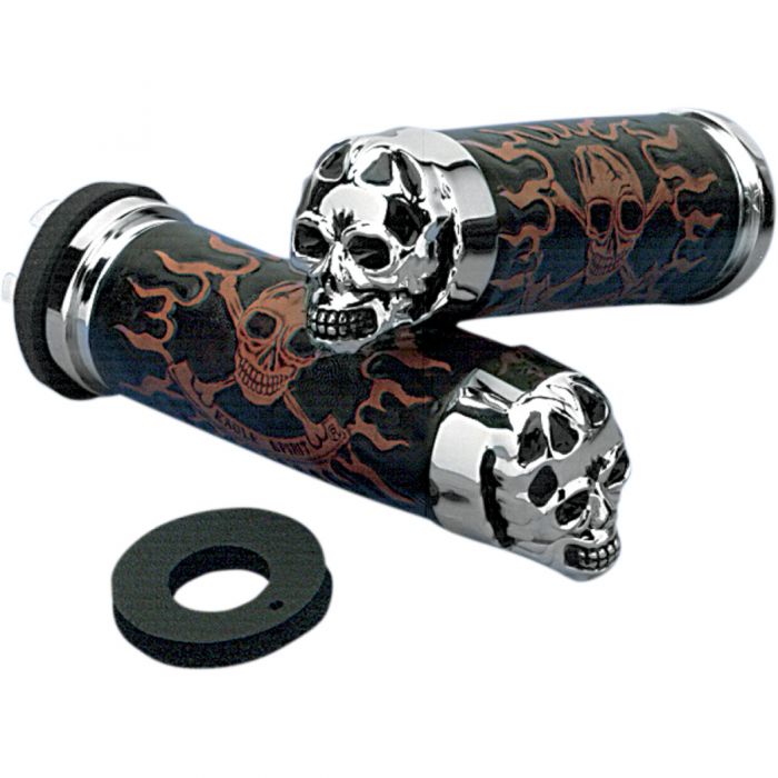 Drag Specialties Skull Grips FortNine Canada