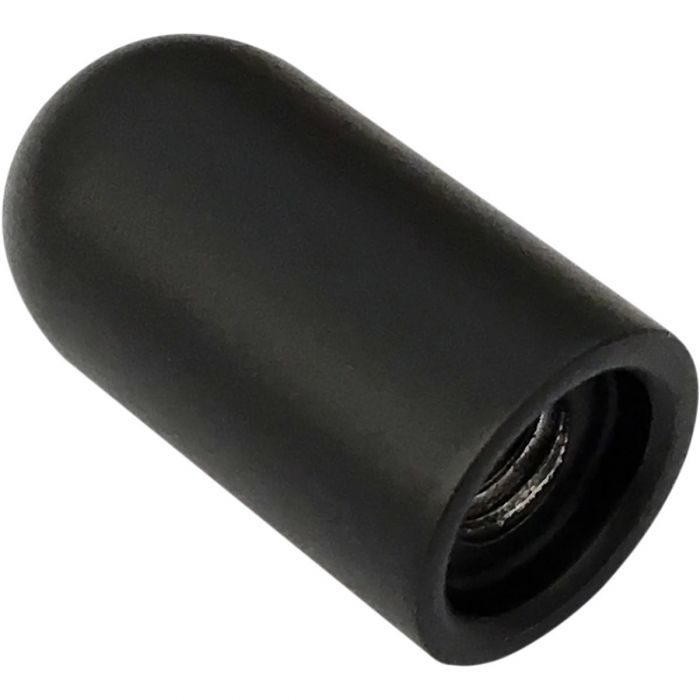 Drag Specialties Aluminum Antenna Stud Cap Black 44010204