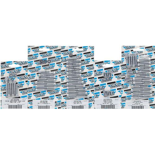 Drag Specialties Chrome SocketHead CAM/Primary Cover Bolt Set Cam/Primary Hardware Kit