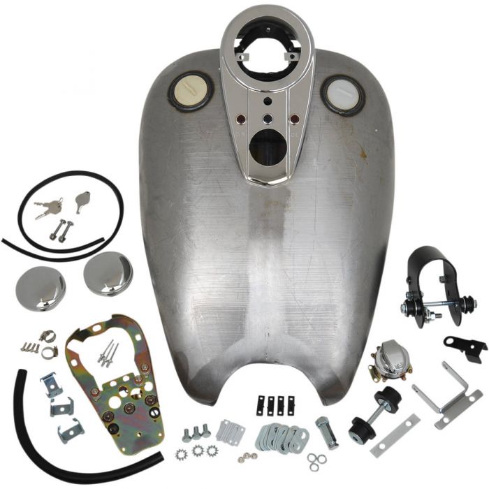 Drag Specialties QuickBob Extended DashStyle RubberMount Gas Tank Kit