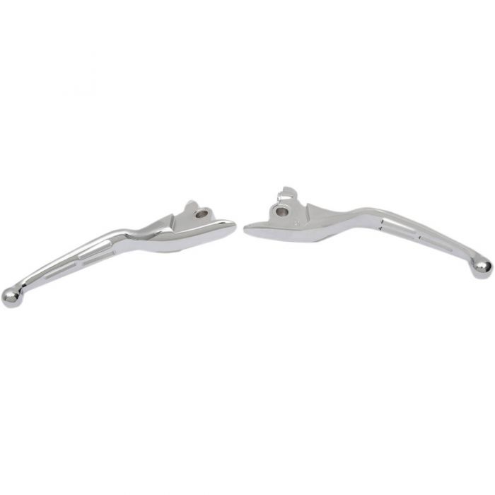 Drag Specialties Wide Blade Lever Set Slotted Chrome 06101955