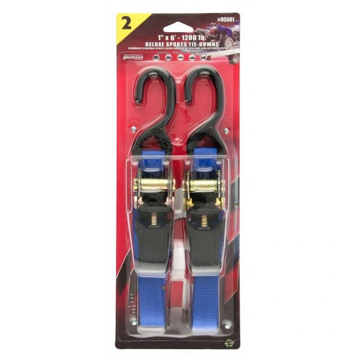 Erickson Tie Downs, Straps and Towing Accessories for Motorcycles, ATV