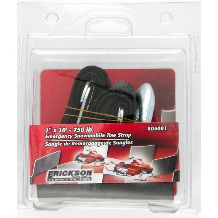 Erickson Emergency Snowmobile Tow Strap 1" x 10' 750 LBS FortNine