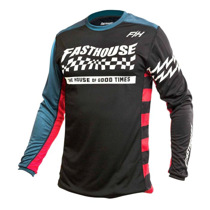 Fasthouse Youth Classic Velocity Long Sleeve MTB Jersey | FortNine Canada