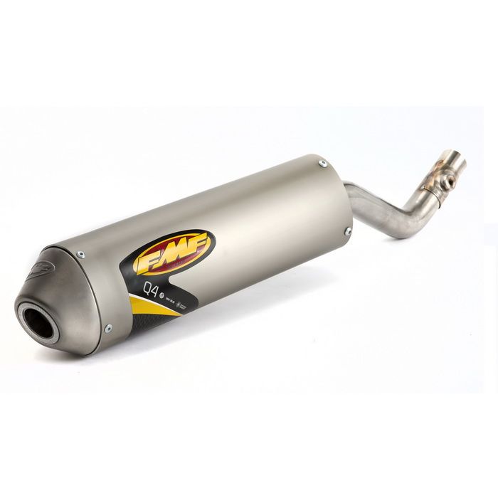 FMF Racing Q4 Spark Arrestor SlipOn Exhaust Natural Finish 041338