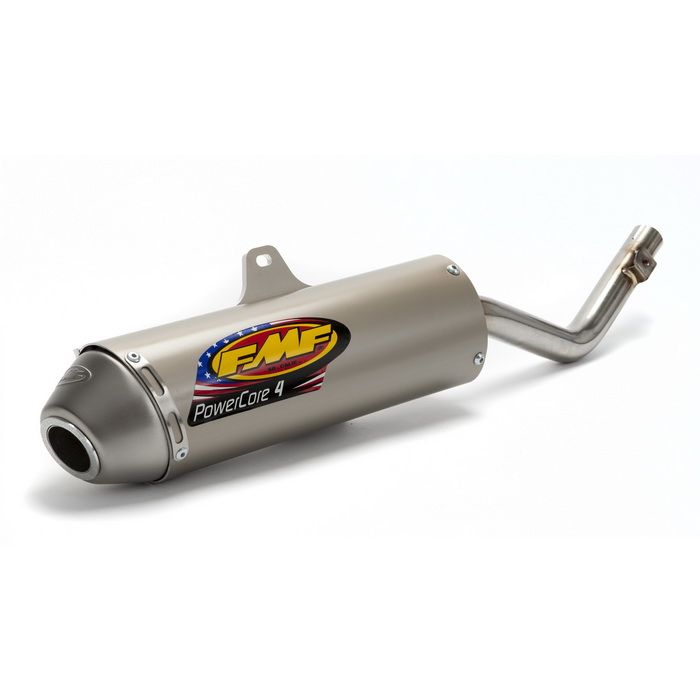FMF Racing PowerCore 4 Full System with Stainless Steel Header Natural 041178 Stainless Steel Material Color 