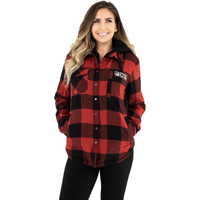 plaid snowmobile jacket