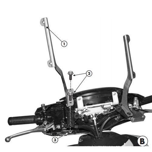 Givi Windshield Mounting Kit SH150 (2010) - A315A | FortNine Canada