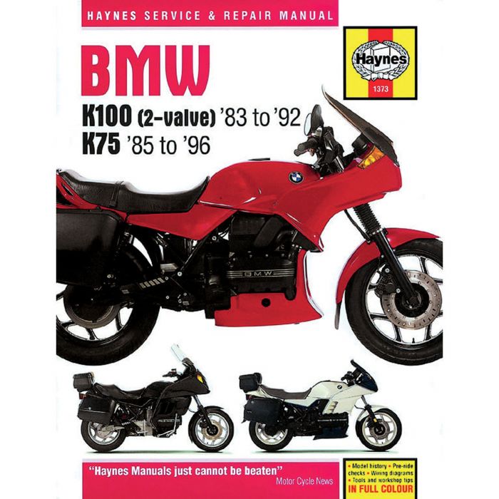 Haynes Repair Manual - BMW K75/100 - 1373 | FortNine Canada