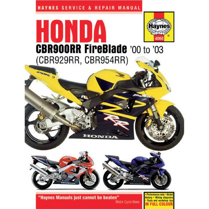 Haynes Repair Manual Honda Cbr Rr Cbr Rr Fortnine Canada