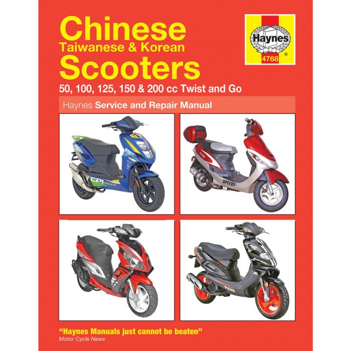 Haynes Manuel de Réparation Scooters Chinois, Taïwanais et Coréens 4768 FortNine Canada
